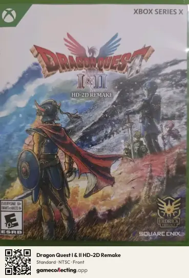 Dragon Quest I & II HD-2D Remake Xbox Series X, NTSC box front