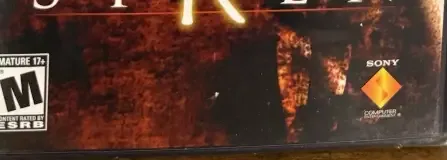 Siren, the ESRB box on its front