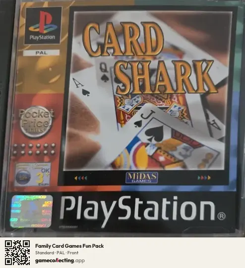 Family Card Games Fun Pack PlayStation, PAL box front