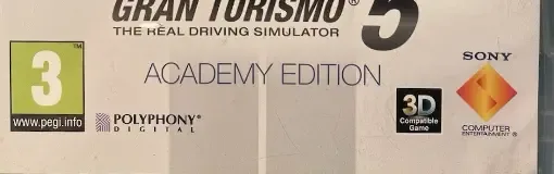 Gran Turismo 5, the USK square on its front