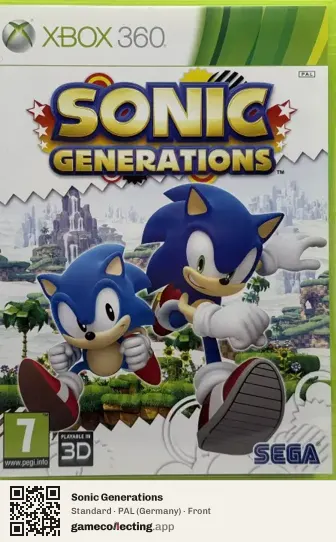 Sonic Generations Xbox 360, Germany box front