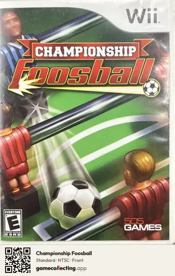 Championship Foosball Nintendo Wii, NTSC box front