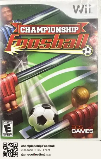 Championship Foosball Nintendo Wii, NTSC box front