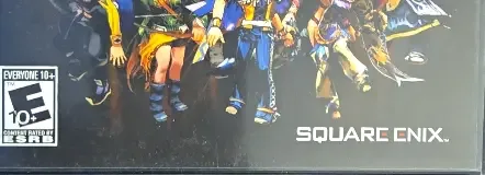 Romancing SaGa, the ESRB box on its front