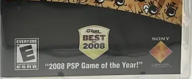 Patapon, the ESRB box on its front