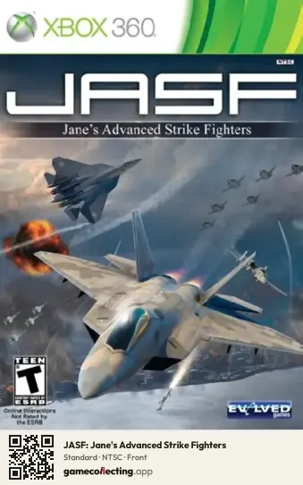 JASF: Jane's Advanced Strike Fighters Xbox 360, NTSC box front