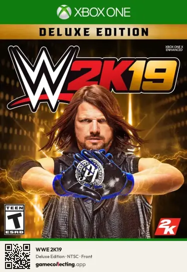 WWE 2K19 Xbox One, NTSC box front