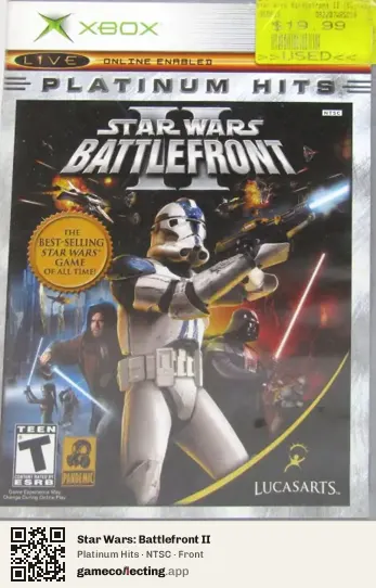 Star Wars: Battlefront II Xbox, NTSC box front