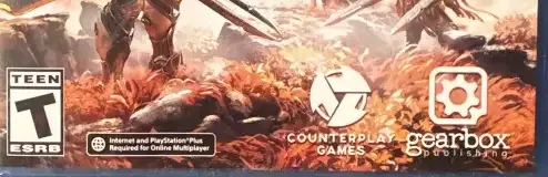 Godfall, the ESRB box on its front