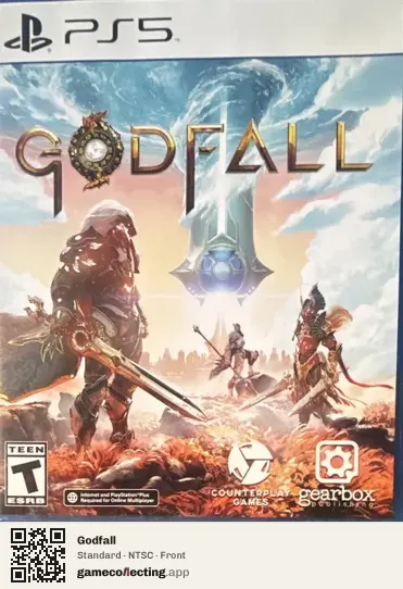 Godfall PlayStation 5, NTSC box front