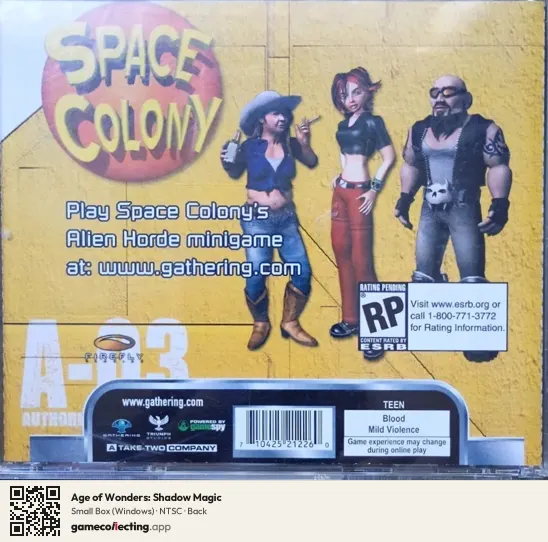 Age of Wonders: Shadow Magic Computer, NTSC box back