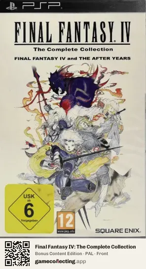 Final Fantasy IV: The Complete Collection PlayStation Portable, PAL box front