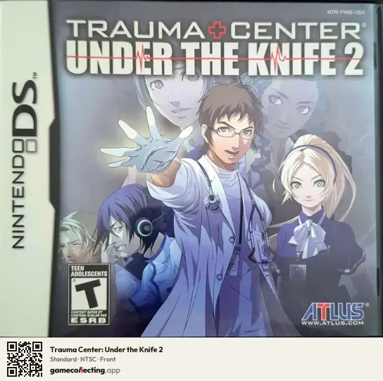 Trauma Center: Under the Knife 2 Nintendo DS, NTSC box front