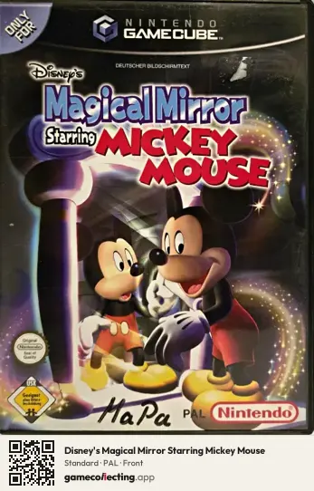 Disney's Magical Mirror Starring Mickey Mouse Nintendo GameCube, PAL box front
