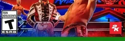 WWE 2K24, the ESRB box on its front