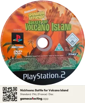 Nicktoons: Battle for Volcano Island PlayStation 2, PAL disc