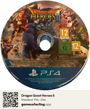 Dragon Quest Heroes II PlayStation 4, PAL disc