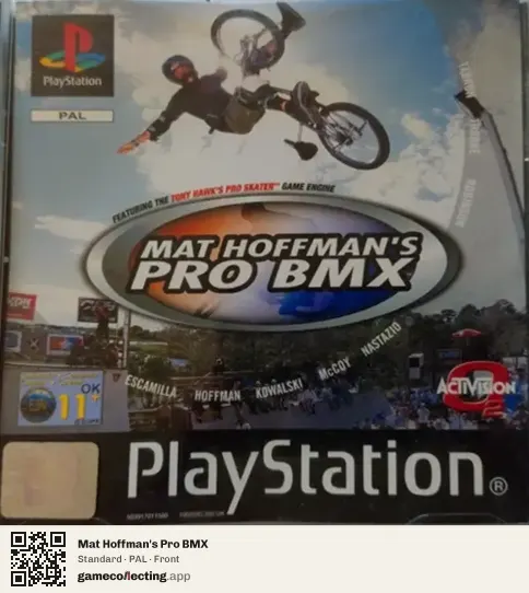 Mat Hoffman's Pro BMX PlayStation, PAL box front