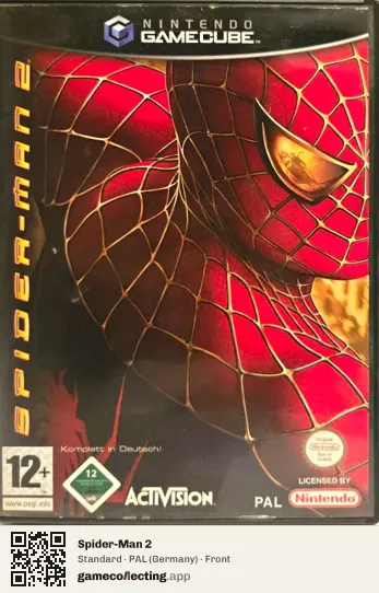 Spider-Man 2 Nintendo GameCube, Germany box front