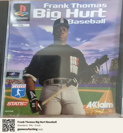 Frank Thomas Big Hurt Baseball PlayStation, PAL box front