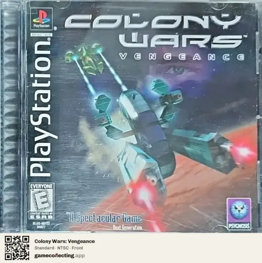 Colony Wars: Vengeance PlayStation, NTSC box front