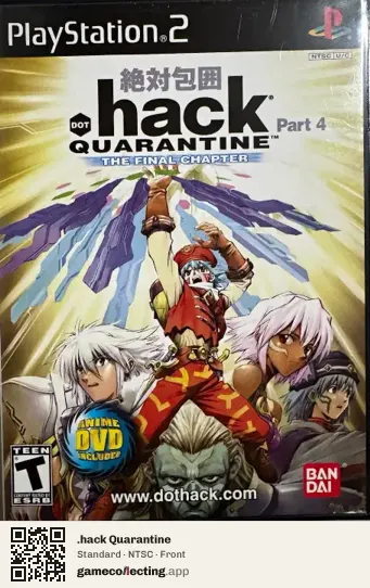 .hack Quarantine PlayStation 2, NTSC box front