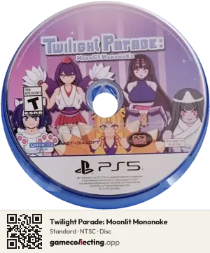 Twilight Parade: Moonlit Mononoke PlayStation 5, NTSC disc