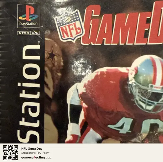 NFL GameDay PlayStation, NTSC box front