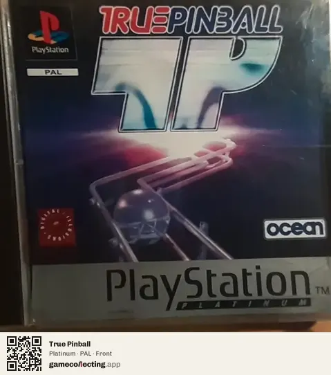 True Pinball PlayStation, PAL box front