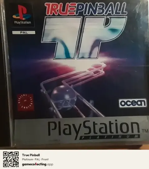 True Pinball PlayStation, PAL box front