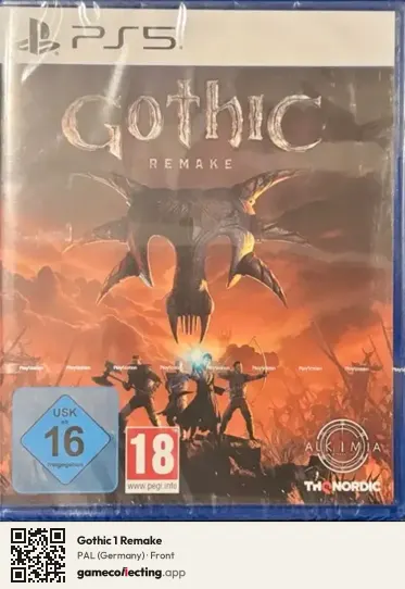 Gothic 1 Remake PlayStation 5, Germany box front