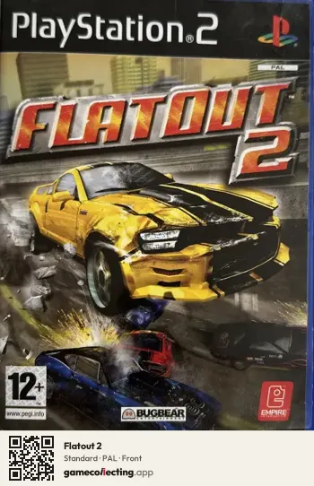 Flatout 2 PlayStation 2, PAL box front