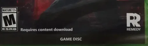 Control Resonant, the ESRB box on its front