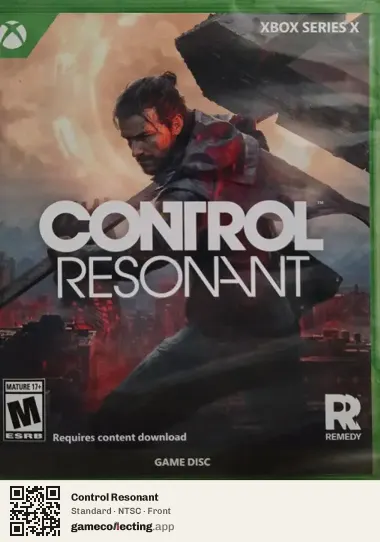 Control Resonant Xbox Series X, NTSC box front
