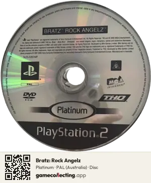 Bratz: Rock Angelz PlayStation 2, PAL disc