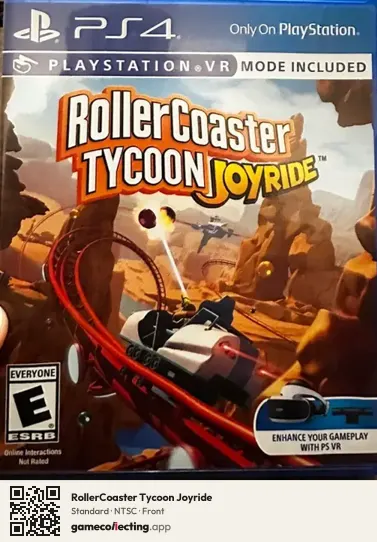 RollerCoaster Tycoon Joyride PlayStation 4, NTSC box front