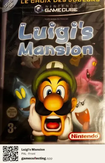 Luigi's Mansion Nintendo GameCube, PAL box front