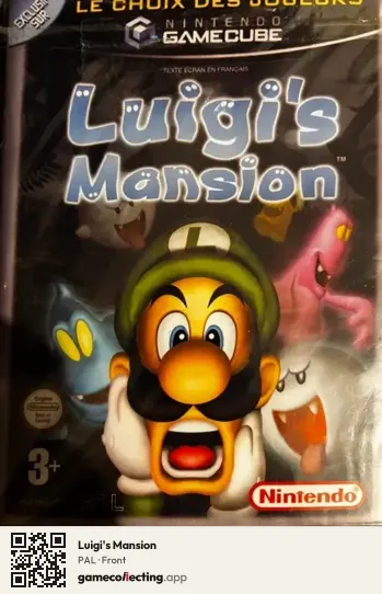 Luigi's Mansion Nintendo GameCube, PAL box front