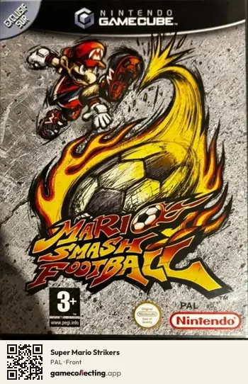 Super Mario Strikers Nintendo GameCube, PAL box front