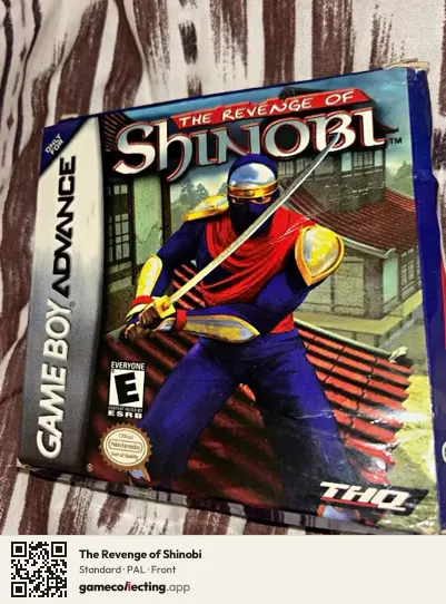 The Revenge of Shinobi Game Boy Advance, PAL box front