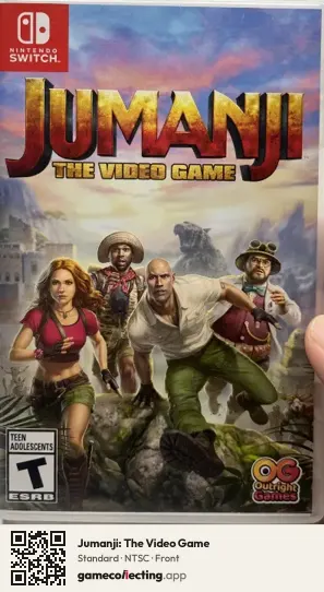 Jumanji: The Video Game Nintendo Switch, NTSC box front