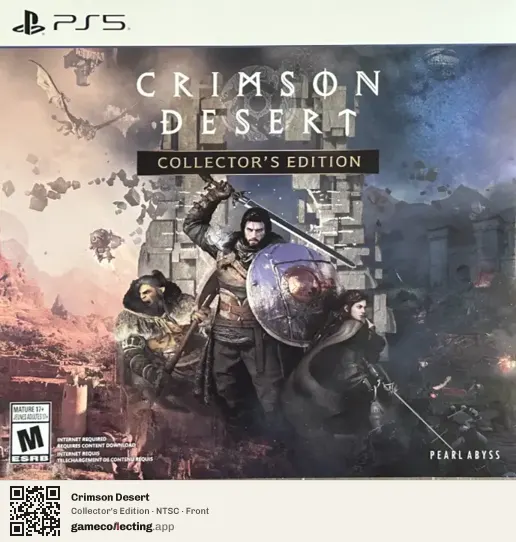 Crimson Desert PlayStation 5, NTSC box front