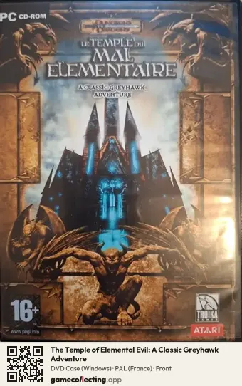 The Temple of Elemental Evil: A Classic Greyhawk Adventure Computer, France box front