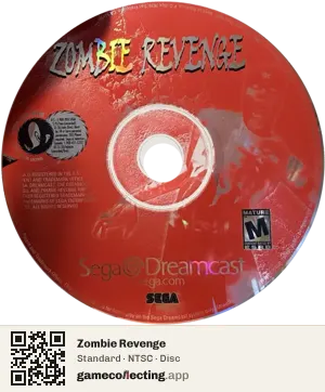 Zombie Revenge Sega Dreamcast, NTSC disc