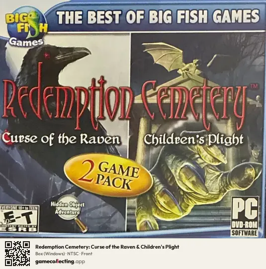 Redemption Cemetery: Curse of the Raven & Children's Plight Computer, NTSC box front