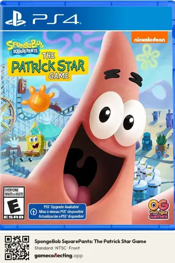 SpongeBob SquarePants: The Patrick Star Game PlayStation 4, NTSC box front