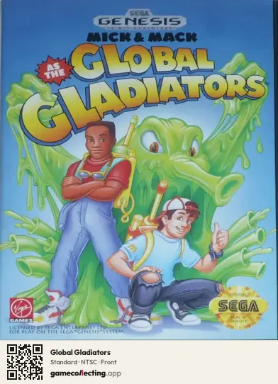 Global Gladiators Sega Mega Drive / Genesis, NTSC box front