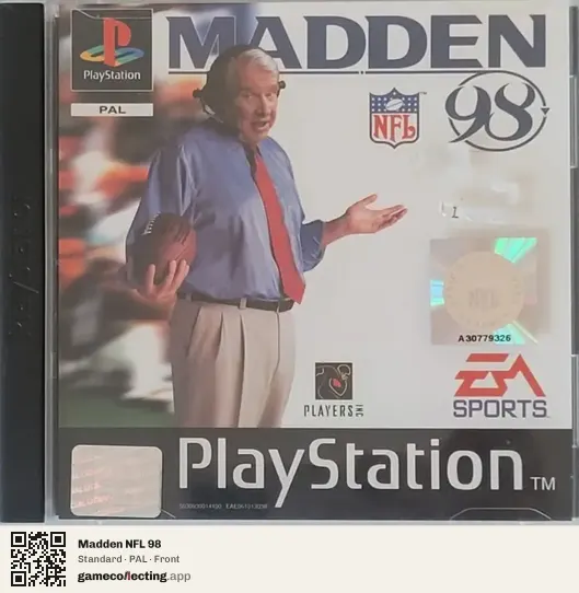 Madden NFL 98 PlayStation, PAL box front