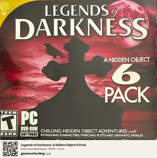 Legends of Darkness: A Hidden Object 6 Pack Computer, NTSC box front