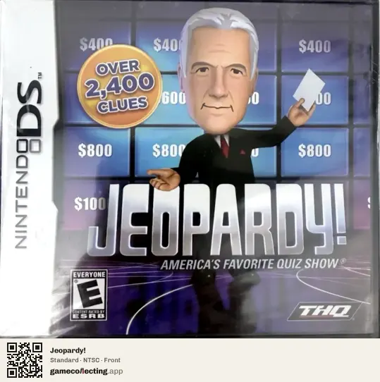 Jeopardy! Nintendo DS, NTSC box front